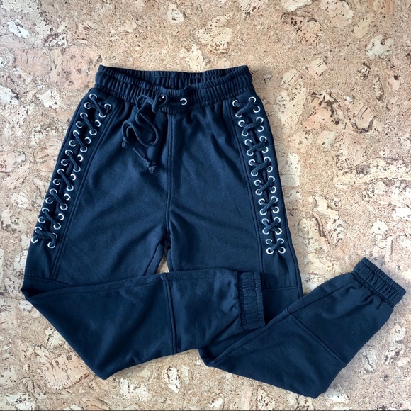 Romeo & Juliet Couture Lace-Up Sweatpants,sz Small - Picture 6 of 8